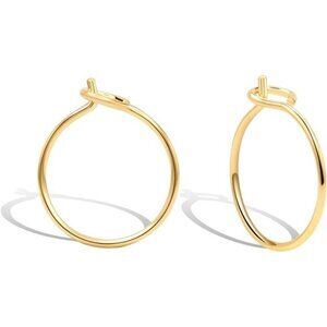 Small Thin Huggie Hoop Earrings for Women - 14k Gold Filled or Sterling Silver